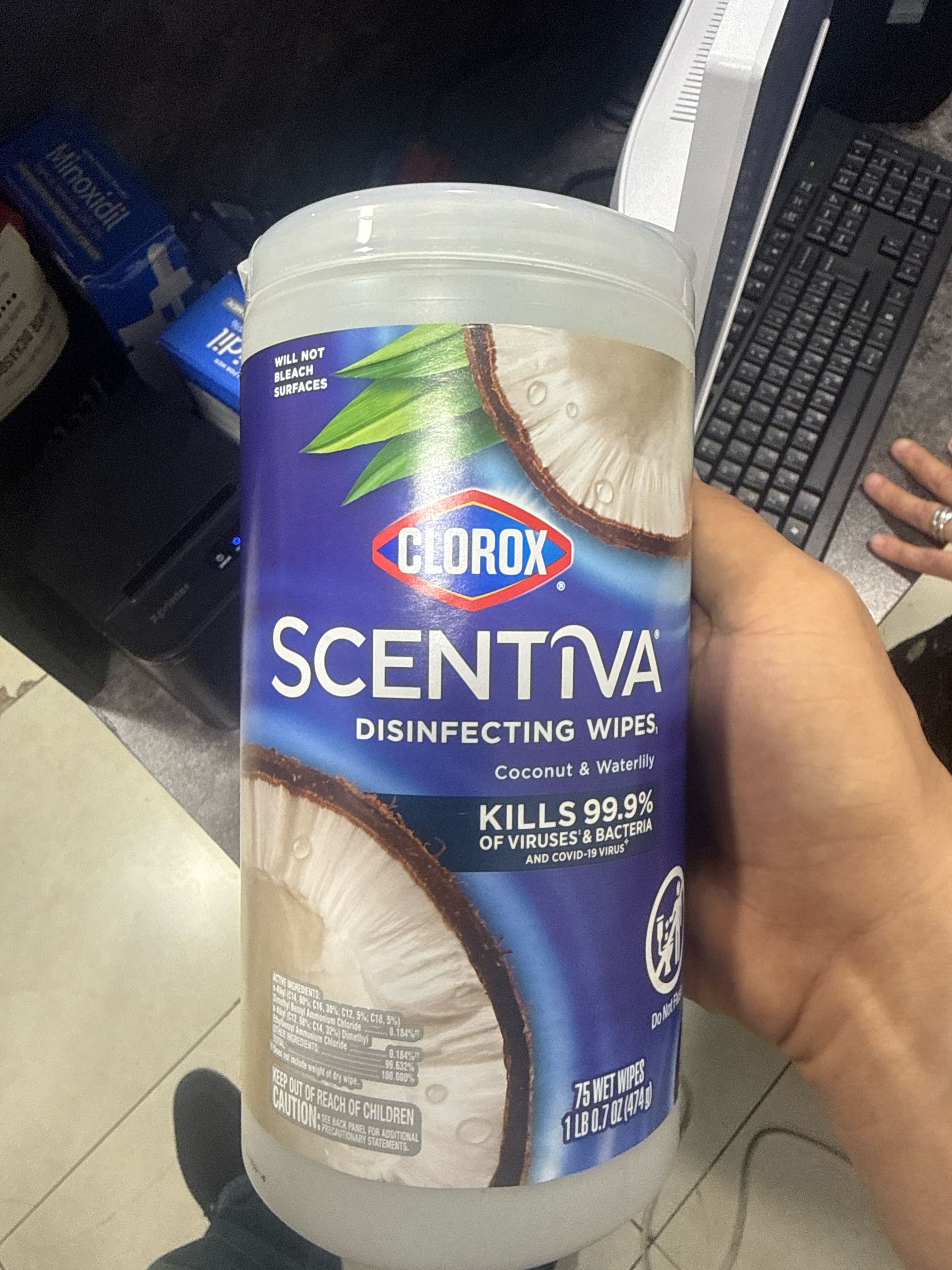 Clorox дизинфицируешие салфетки Scentiva 474гр