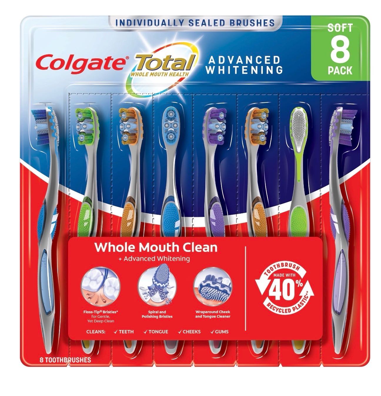 Colgate зубные щетки Total 8шт