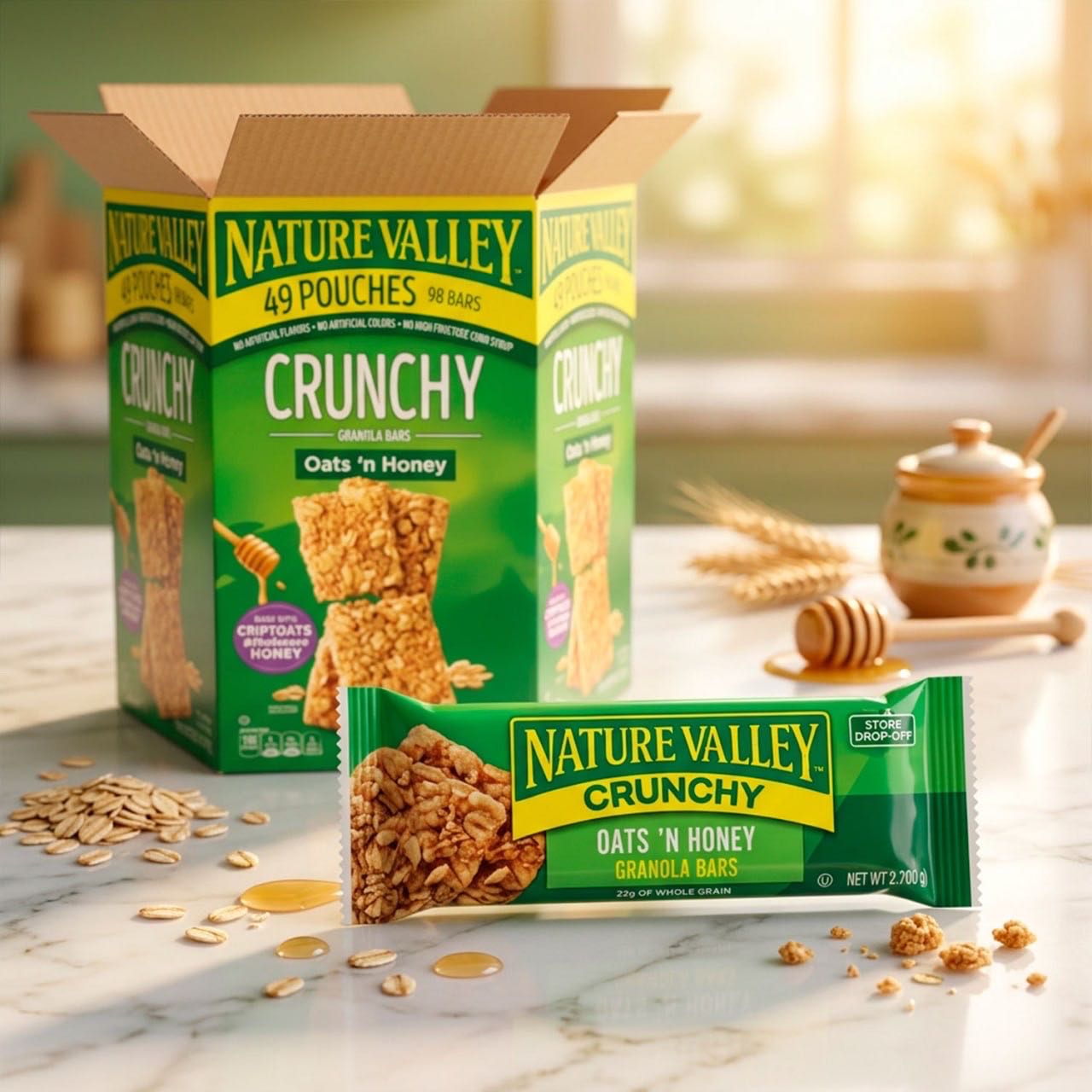 Nature Valley батончик Crunchy Oats Honey