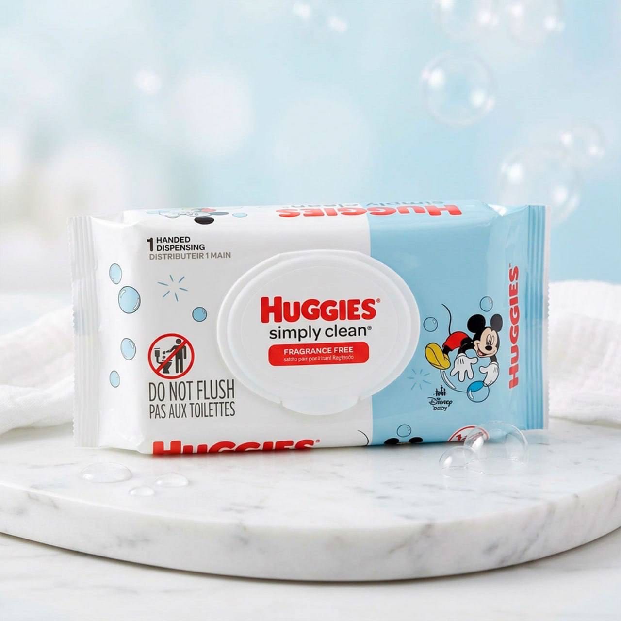 Huggies влажные салфетки Simply Clear 64шт