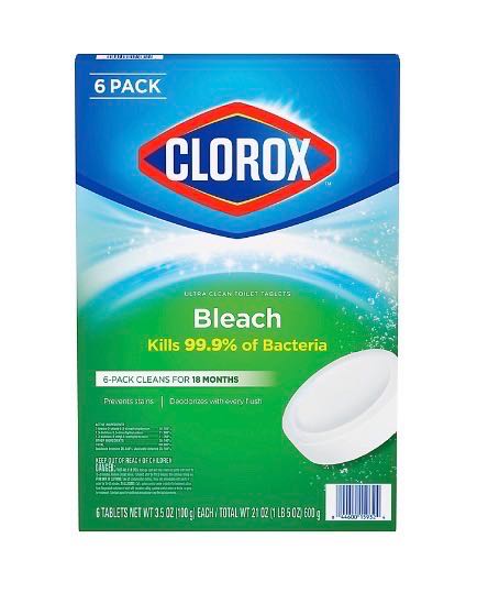 Clorox таблетки для бочки туалета 6шт
