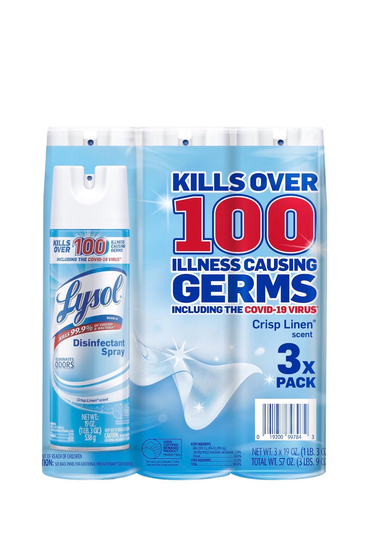 Lysol дезинфици́рующий спрей 538г