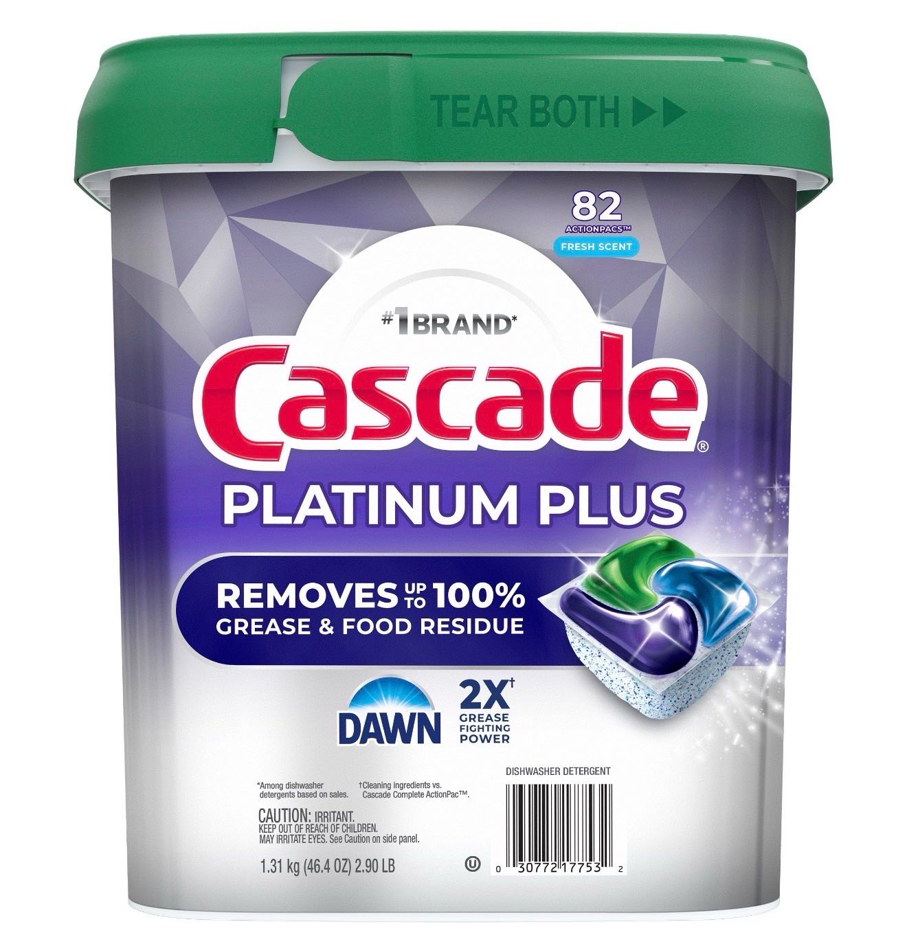 Cascade капсулы для посуды 82шт