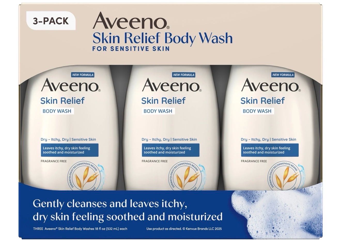 Aveeno гель для душа Skin Relief 532мл