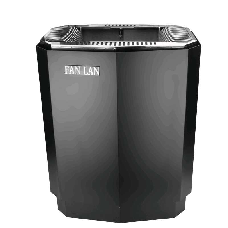 Печь для сауны Fanlan, чёрная, 9kw 1