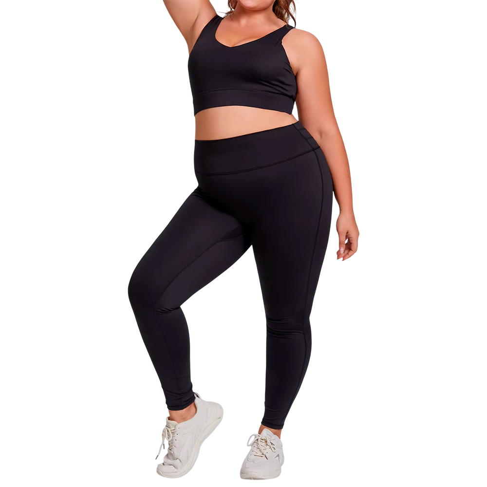 Леггинсы со швами plus size 