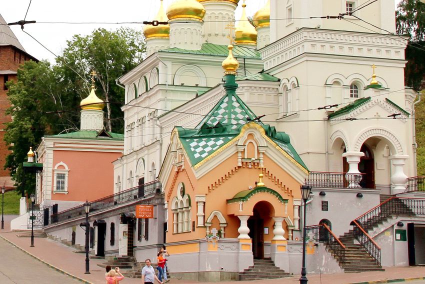 Посад нижегородская. Храм Рождества Иоанна Предтечи. Храм Рождества Иоанна Предтечи на Нижнем Посаде. Иоанно-Предтеченский храм Нижний Новгород. Царская часовня Нижний Новгород.