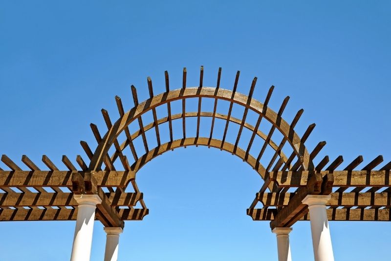 wooden gazebo canopy