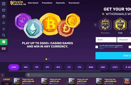 BitcoinCasino Rogue casino