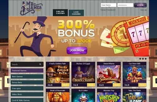 Mr.James - Blacklisted Online Casino (2021) - Payment Issues
