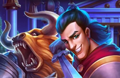Theseus Rises Online Slot Logo