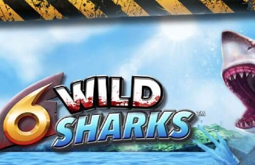 6 Wild Sharks Online Slot Logo