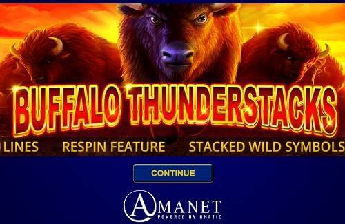 Buffalo Thunderstacks Online Slot Logo