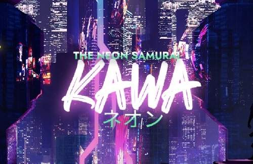 Kawa the Neon Samurai Online Slot Logo