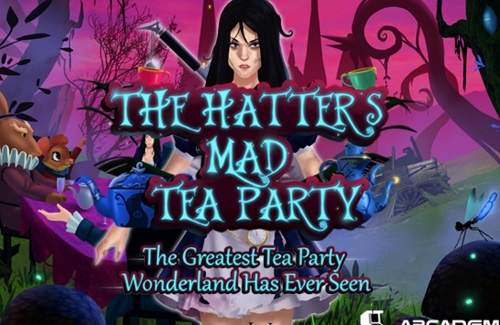 The Hatters Mad Tea Party Online Slot Logo