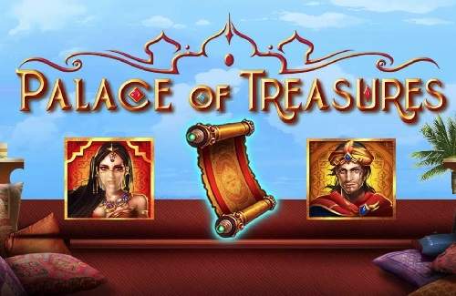 Palace of Treasures Online Slot Logo