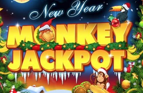 New Year Monkey Jackpot Online Slot Logo