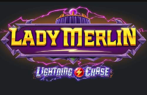 Lady Merlin Lightning Chase Online Slot Logo