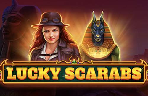 Lucky Scarabs Online Slot Logo