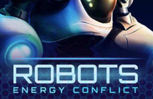 Robots Energy Conflict Online Slot Logo