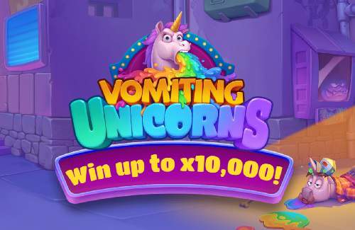 Vomiting Unicorns Online Slot Logo