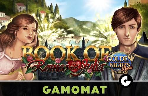 Book of Romeo and Julia Golden Nights Online Slot Logo