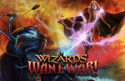 Wizards Want War! Online Slot Logo