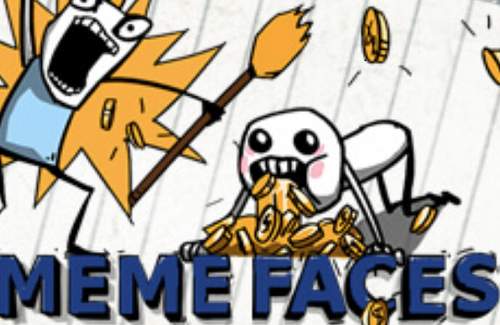 Meme Faces Online Slot Logo
