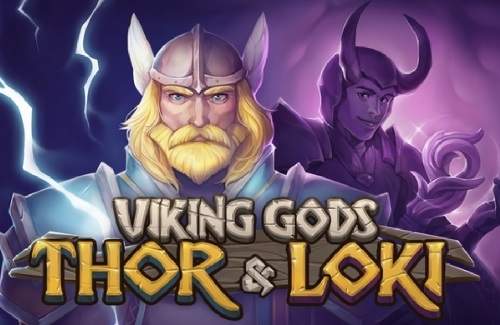 Viking Gods Thor and Loki Online Slot Logo