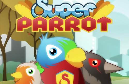 Super Parrot Online Slot Logo