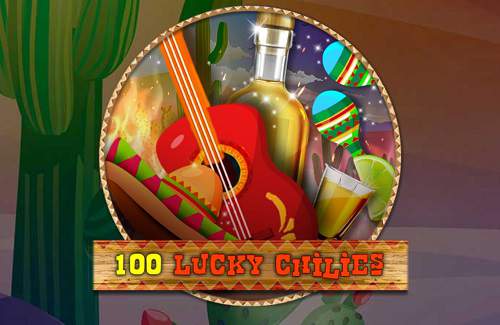 100 Lucky Chillies Online Slot Logo