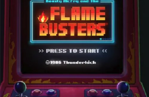 Flame Busters Online Slot Logo