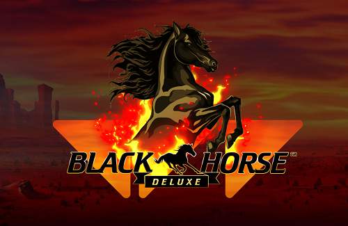 Black Horse Deluxe Online Slot Logo