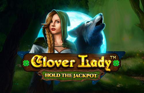 Clover Lady Hold the Jackpot Online Slot Logo