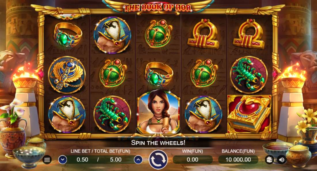 BOOK OF HOR Online Slot Logo