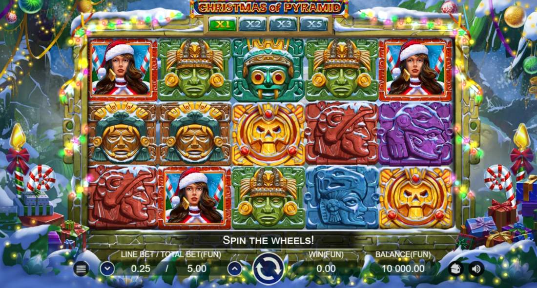 CHRISTMAS OF PYRAMID Online Slot Logo