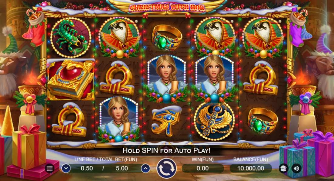 CHRISTMAS WITH HOR Online Slot Logo