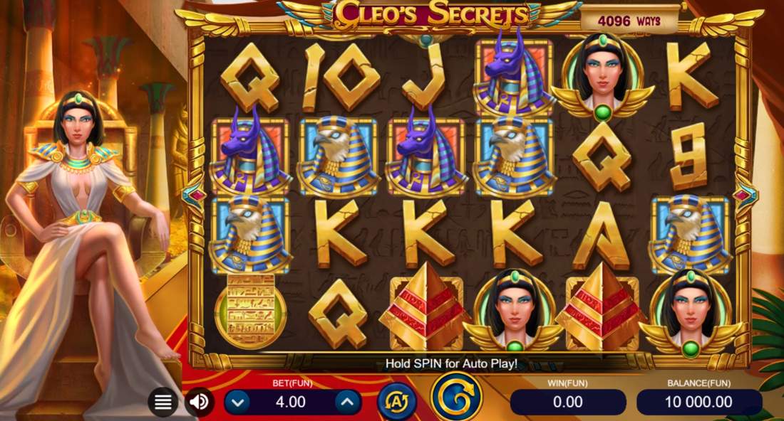 CLEOS SECRETS Online Slot Logo