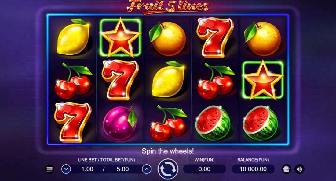 FRUIT 5 LINES Online Slot Logo
