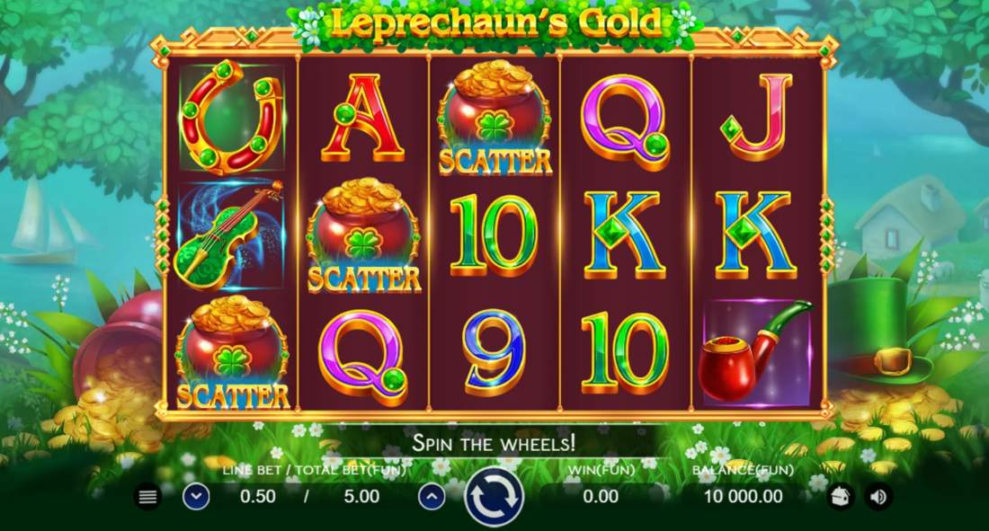 LEPRECHAUNS GOLD Online Slot Logo