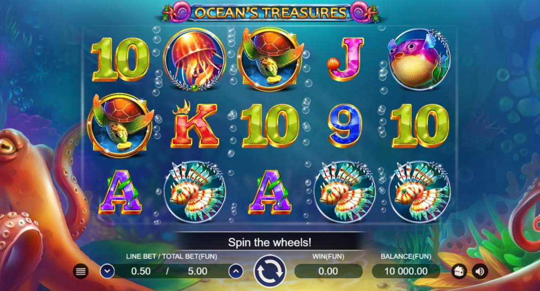 OCEAN'S TREASURES Online Slot Logo