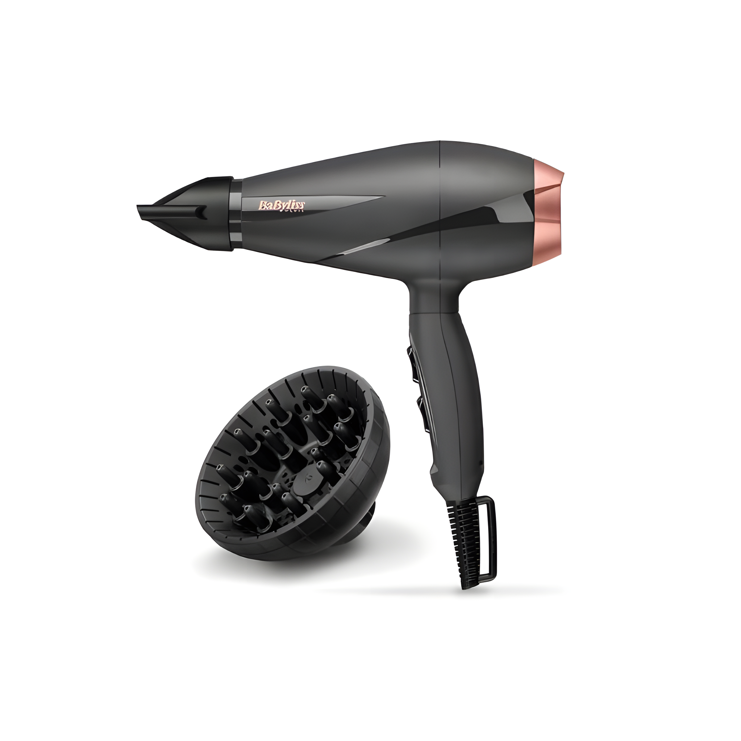 سيشوار ومجفف شعر من BaByliss بقوة 2100 واط مع محرك AC وملحقات للتجفيف والتجعيد - 6709DSDE