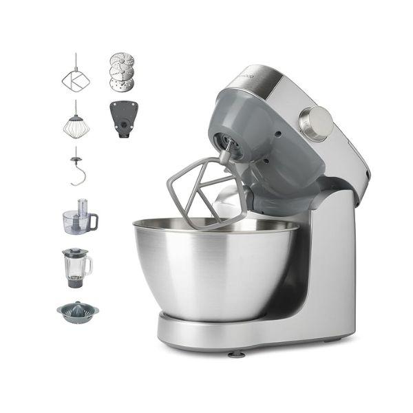عجانة من KENWOOD سلسلة Prospero+ - وعاء معدني سعة 4.3 لتر - استطاعة 1000 واط – مزودة بـ 3 ملحقات (عجن، خفق، خلط) - KHC29A.A0SI