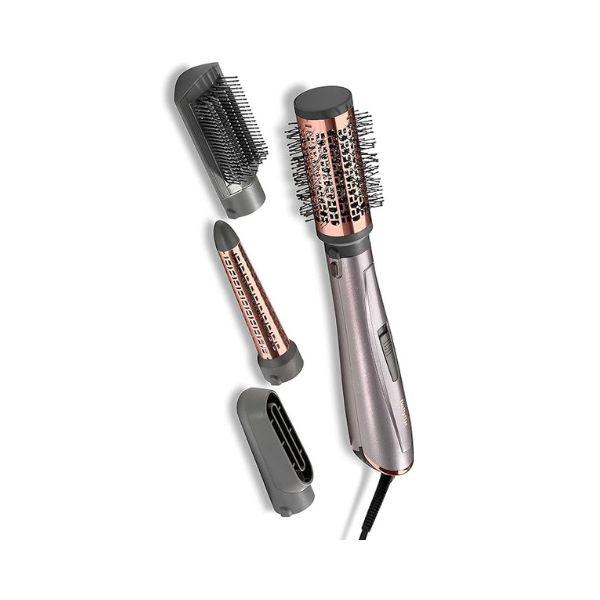 فرشاة تصفيف شعر من BaByliss - مع 4 رؤوس تبديل - تقنية تورمالين سيراميك باستطاعة 1000 واط - AS136SDE