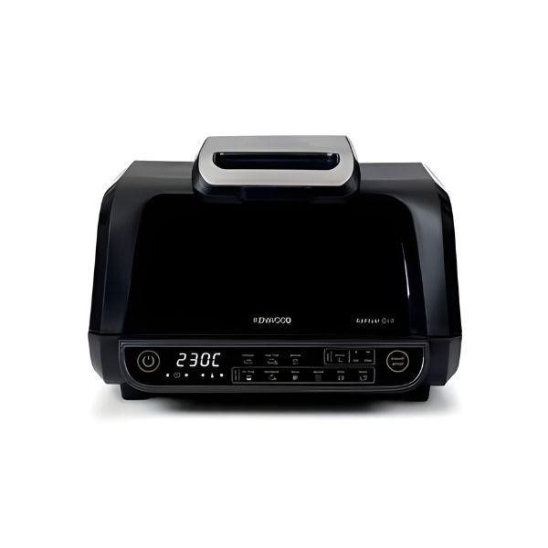 قلاية هوائية متعددة الوظائف من KENWOOD - سعة 8 لتر - استطاعة 1900 واط - شاشة رقمية مع 8 برامج و4 مستويات للشوي - GHF40.000BK