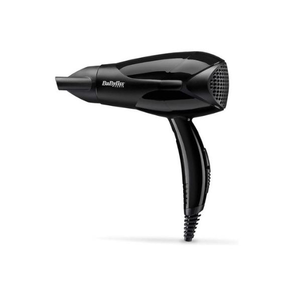 سيشوار ومجفف شعر من BaByliss بقوة 2000 واط مع محرك DC - تصميم خفيف ومدمج مع سرعتين لسهولة الاستخدام وتجفيف أسرع - لون أسود - D212SDE