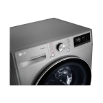 غسالة 9kg LG انفيرتر A+++، 1400 دورة، بخار Steam، WiFi وThinQ سمارت – باب بإطار أسود