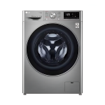 غسالة 9kg LG انفيرتر A+++، 1400 دورة، بخار Steam، WiFi وThinQ سمارت – باب بإطار أسود