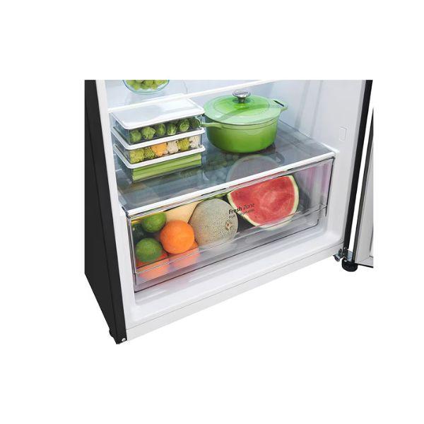 براد LG ذكي 375 لتر – بابين، تبريد متقدم، محرك صامت وتقنية Linear Cooling مع تشخيص أعطال ذكي