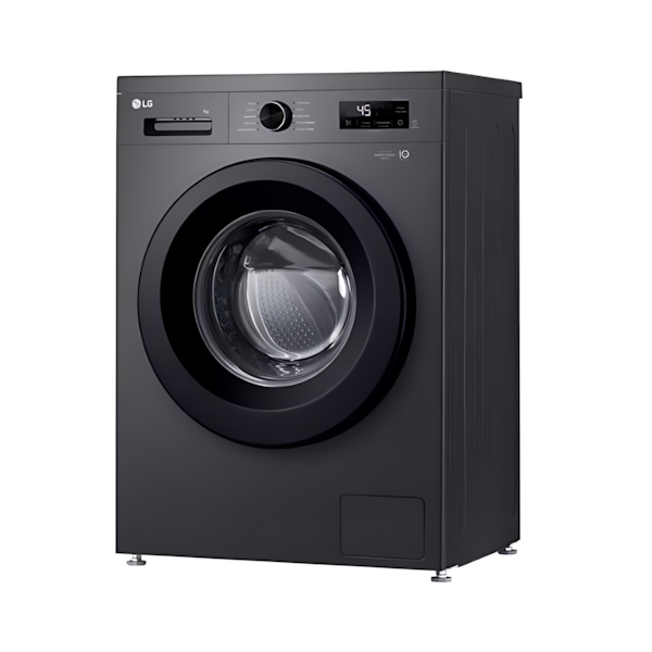 غسالة 7kg LG إنفيرتر A+++، 1200 دورة، غسيل سريع، تحكم باللمس – فضي